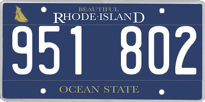 RI license plate 951802