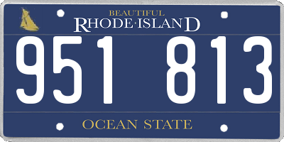 RI license plate 951813