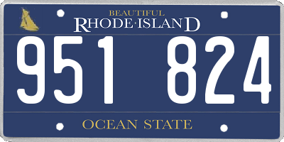RI license plate 951824