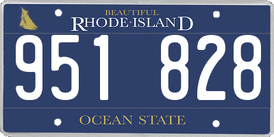 RI license plate 951828