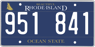 RI license plate 951841