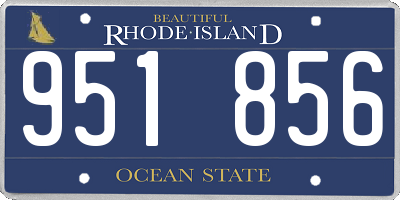 RI license plate 951856