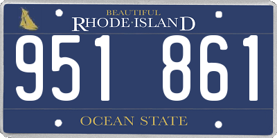 RI license plate 951861
