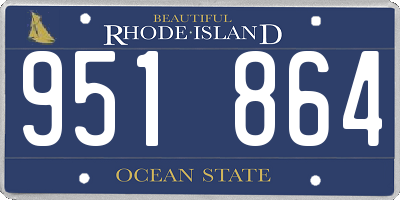 RI license plate 951864