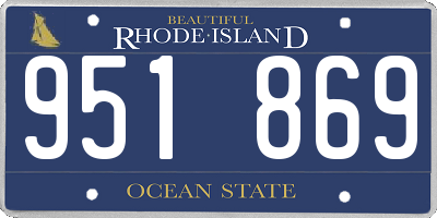 RI license plate 951869