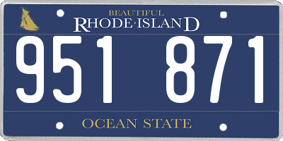 RI license plate 951871