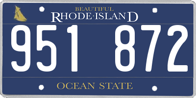 RI license plate 951872