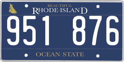 RI license plate 951876