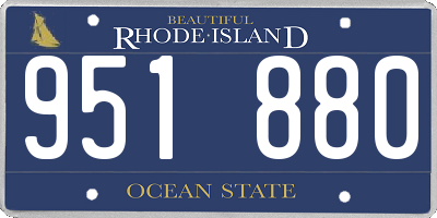 RI license plate 951880