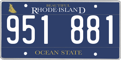 RI license plate 951881