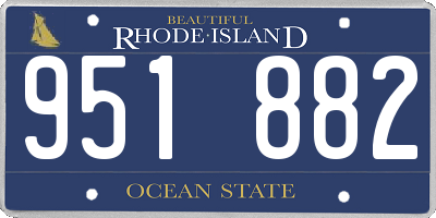 RI license plate 951882