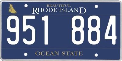 RI license plate 951884