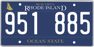 RI license plate 951885