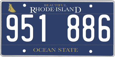 RI license plate 951886