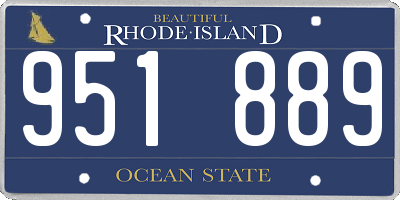 RI license plate 951889