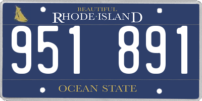 RI license plate 951891