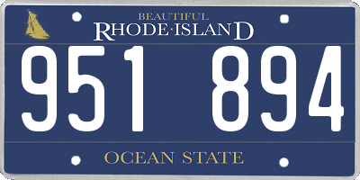 RI license plate 951894