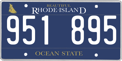 RI license plate 951895
