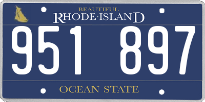 RI license plate 951897