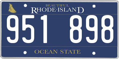 RI license plate 951898