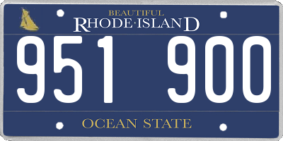 RI license plate 951900