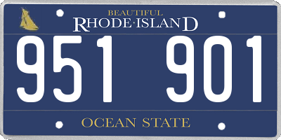 RI license plate 951901