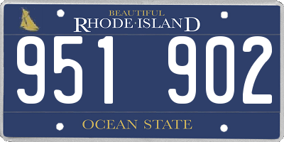 RI license plate 951902