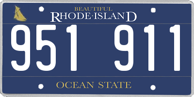 RI license plate 951911