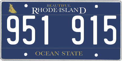 RI license plate 951915