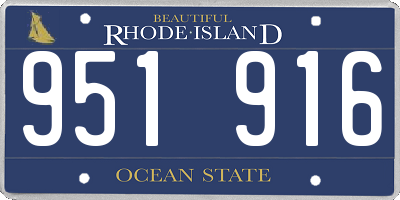 RI license plate 951916