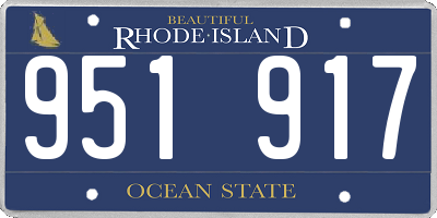 RI license plate 951917