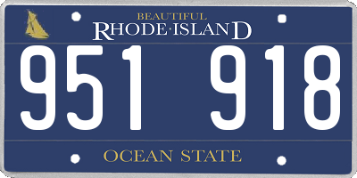 RI license plate 951918