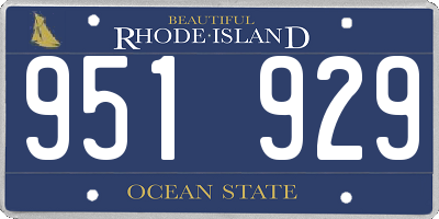 RI license plate 951929