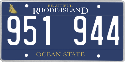 RI license plate 951944