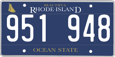 RI license plate 951948