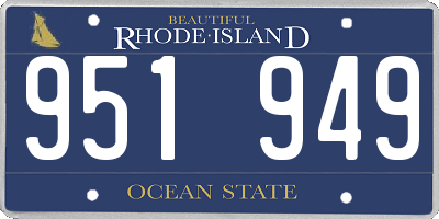 RI license plate 951949