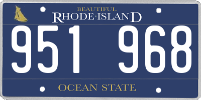 RI license plate 951968