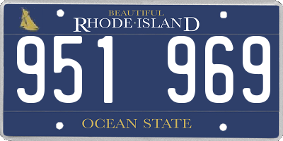 RI license plate 951969