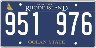 RI license plate 951976