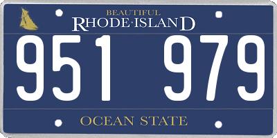 RI license plate 951979