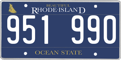 RI license plate 951990