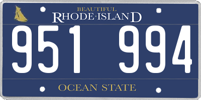 RI license plate 951994