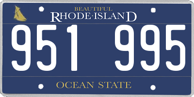 RI license plate 951995