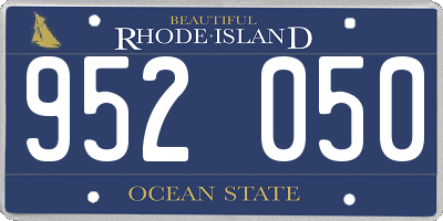 RI license plate 952050