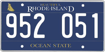 RI license plate 952051