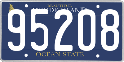 RI license plate 95208