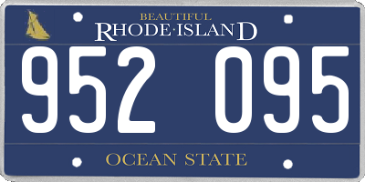 RI license plate 952095