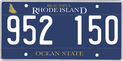 RI license plate 952150