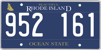 RI license plate 952161