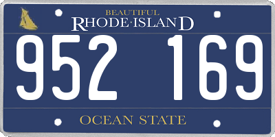 RI license plate 952169